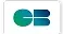 Grünes und blaues Logo auf weißem Hintergrund