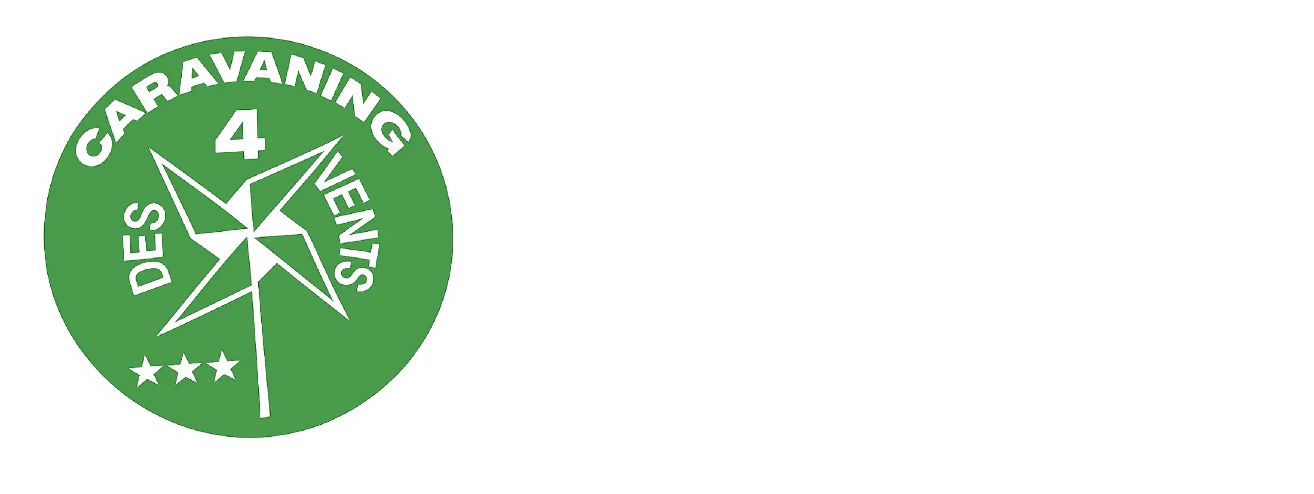 Logo vert du Caravaning des 4 Vents trois étoiles