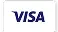 Visa-Zahlungskartenlogo auf weißem Hintergrund