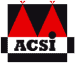 Rot-weißes Logo des Unternehmens ACSI
